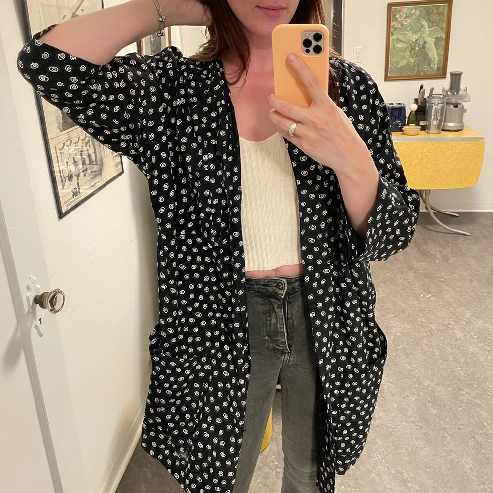 Vintage oversized duster jacket - open size